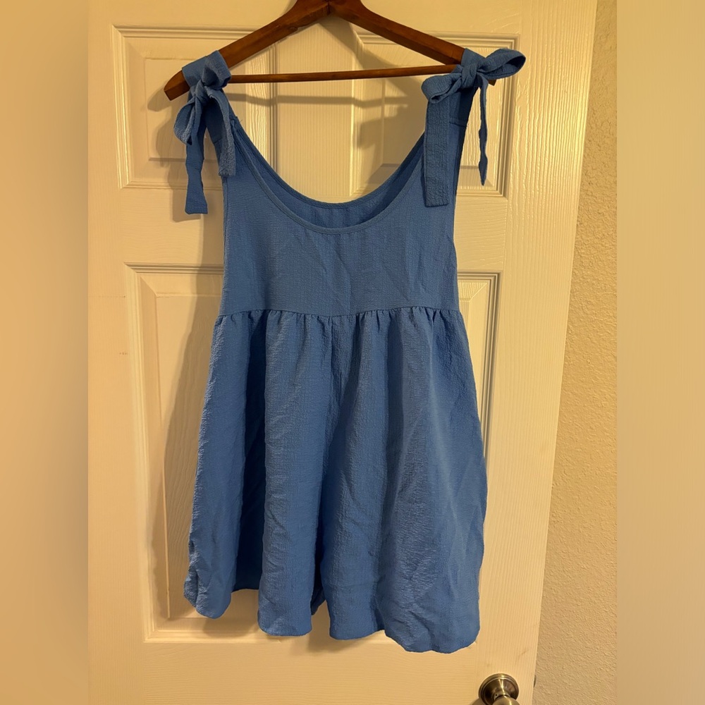 Shein Blue Romper, Size Medium